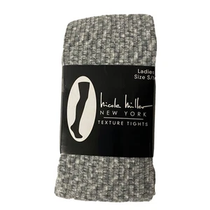 Nicole Miller Texture Tights New York Footed Tights Ladies Size S/M 90-150 Lbs - Picture 1 of 6