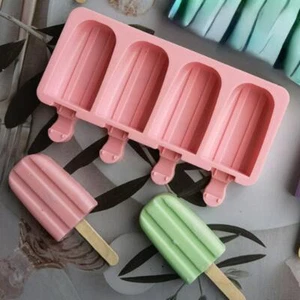 Eisform Silikon Eis am Stiel Einfrieren Zum Selbermachen Dessertform Kuchen Backen Werkzeuge - Bild 1 von 17