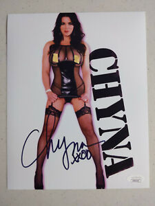 CHYNA Signed 8x10 Photo WWF WWE Wrestler Diva Autograph Deceased 2016 JSA COA F