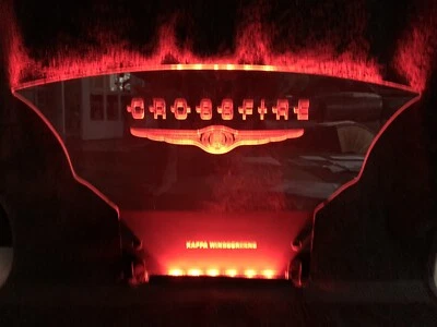 🇺🇸Parabrisas iluminado con láser y grabado Chrysler Crossfire (color del led de mensaje) Foto 1 de 2