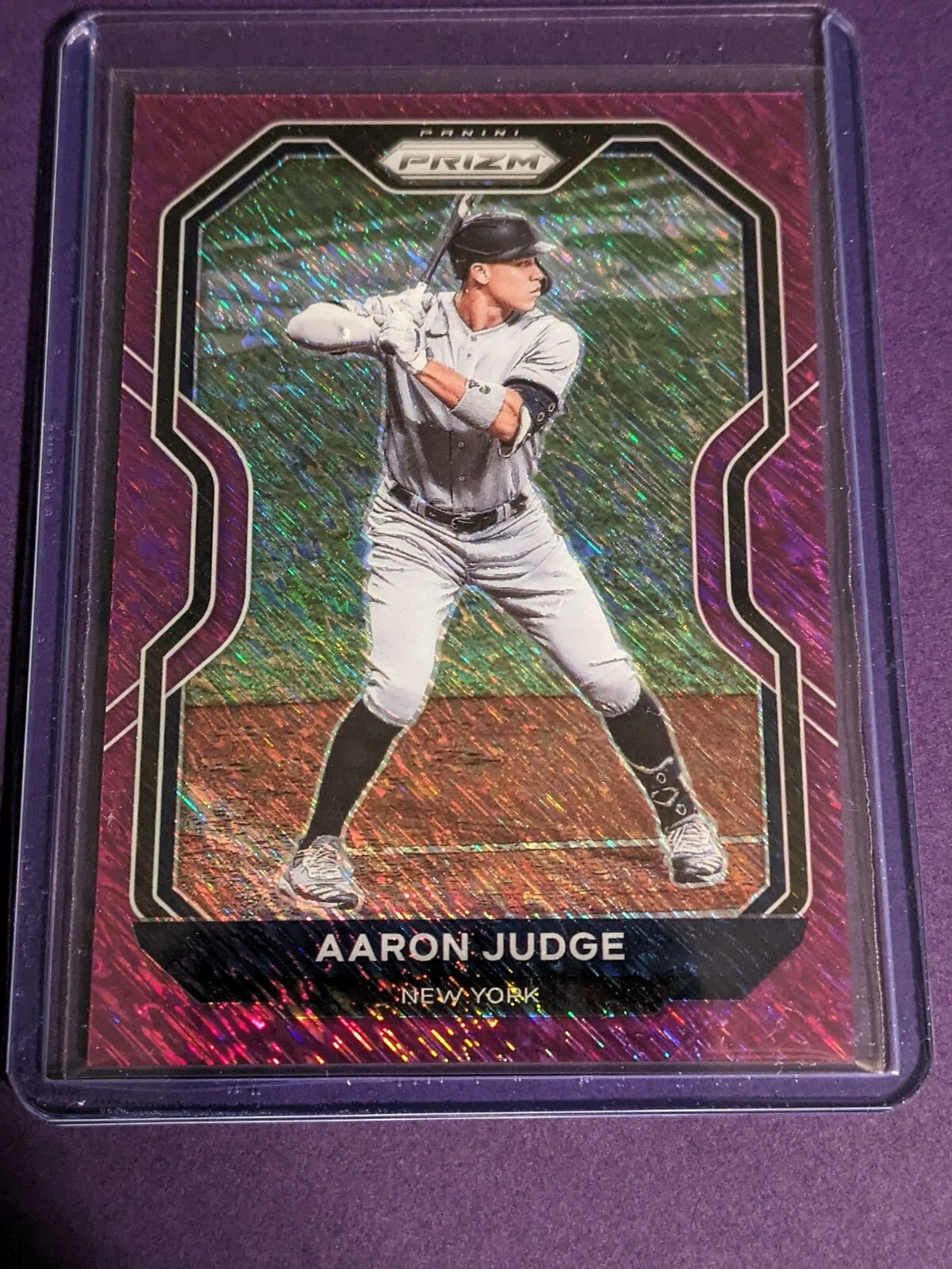 2021 Panini Prizm Aaron Judge Purple Shimmer 2/7