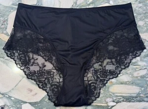 NUEVO Calzoncillo Victoria Secret Muy Sexy Ribete de Encaje Cintura Alta - Negro - XXL - Imagen 1 de 4
