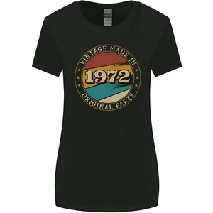 53rd Birthday Vintage Made In 1972 Womens Wider Cut T-Shirt - Picture 1 of 3
