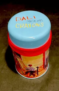 The Dali Museum Florida USA Surrealism Crayon Tin Zip Container Self Portrait - Picture 1 of 7