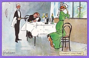 POSTAL FIRMADA POR ARTISTA PEQUEÑA MARY THACKERAY COSTOSA CÓMIC - Imagen 1 de 1