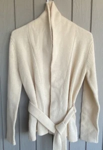 Polo by Ralph Lauren 100 % Lämmer Wolle italienisches Garn Pullover Damen Halstuch mit Gürtel - Bild 1 von 3