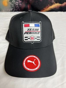 Sombrero de carreras Team Penske 50 aniversario gorra negra Puma NUEVO IndyCar Nascar - Imagen 1 de 10
