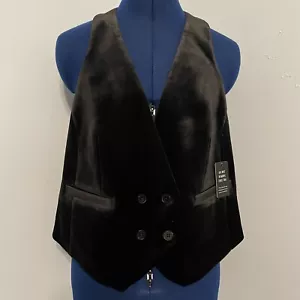 Express Black Velvet Halter Vest Size L - Picture 1 of 6