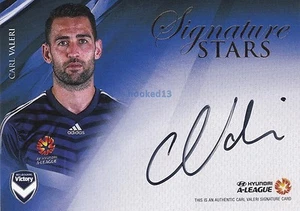16/17 Carl Valerie Signature STARS REDEMPTION Card Melbourne Victory d#34/180 - Imagen 1 de 4
