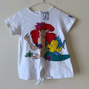 Vintage Disney The Little Mermaid T Shirt Girls Size 8/10 New - Picture 1 of 6