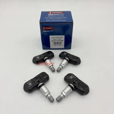 NEW DENSO 4PCS 42753STKA04 TIRE PRESSURE SENSOR TPMS For Acura MDX Honda Pilot - Image 1 of 4