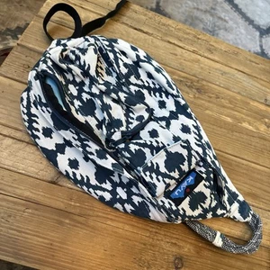 Kavu Rope Sling Bag Cream/Green Rope Shoulder Strap Water Resistant NWOT - Picture 1 of 6