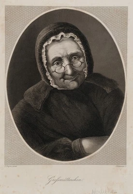 EULENSTEIN (19.Jhd) nach PAYNE (19.Jhd), Porträt einer älteren Frau, Sst. - Bild 1 von 4