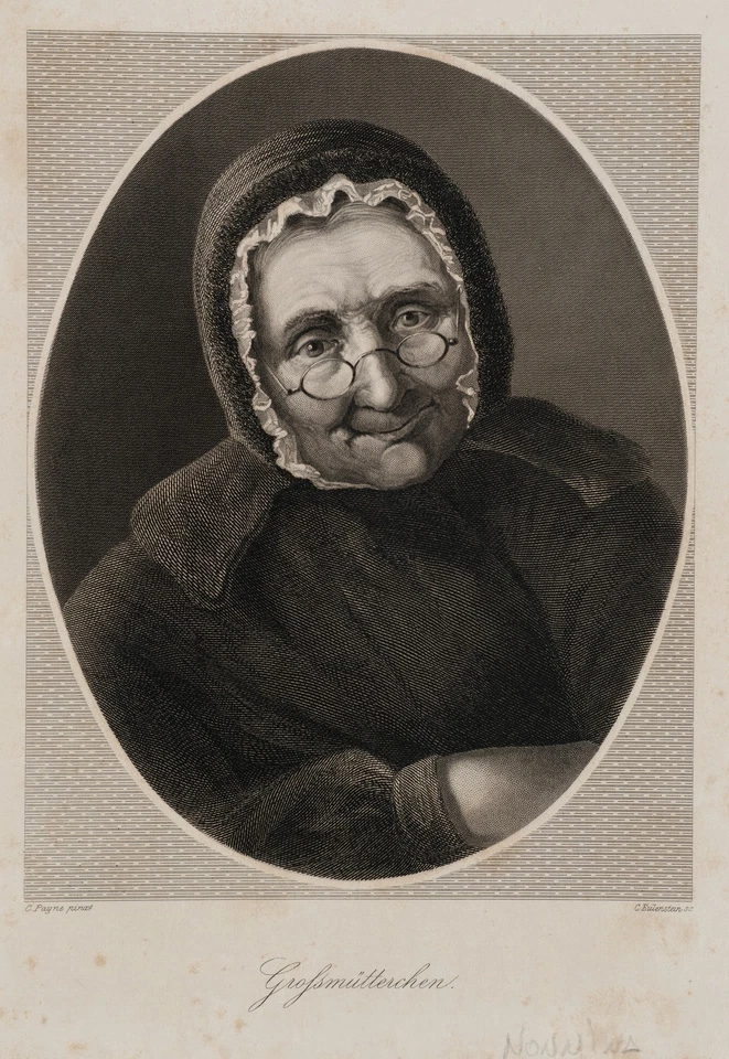 EULENSTEIN (19.Jhd) nach PAYNE (19.Jhd), Porträt einer älteren Frau, Sst. - Bild 1 von 4