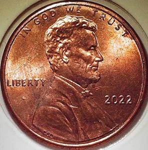 2022 - P  Lincoln Shield Cent # 4 "Spike Head" error - Picture 1 of 4