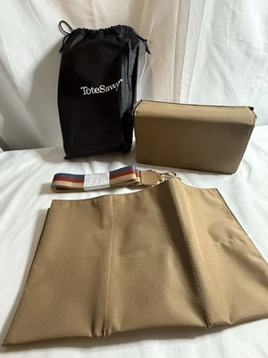 Tote Savvy Small Brown Diaper Bag With Changing Pad & Crossbody Strap New - Image 1 of 4