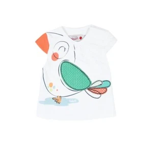 Boboli Girls T-Shirt Paradise Bird Size 56 62 68 74 80 86 92 - Picture 1 of 16