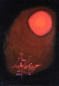 Wassily Kandinsky Red Sun and Ship 1925 17"x 22" Archival Art Print - Picture 1 of 1