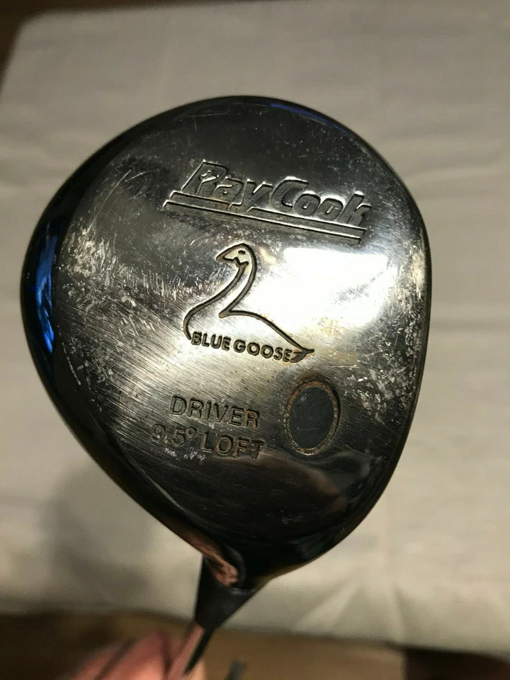 DE COLECCIÓN Club de Golf RAY COOK BLUE GOOSE DRIVER 9.5 Loft Negro Metal R300 Acero Foto 1 de 4