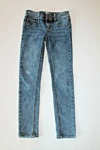 Mudd Blue Denim Mid-Rise Jean Jegging Pants Girl Size 8 Jeans Adjustable Waist - Picture 1 of 2