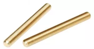 "Pernos de barra de rosca de latón liso para todos los hilos 1/4-20 x 12" - Imagen 1 de 1