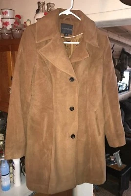 Nuevo Abrigo Covington Mujer Largo Mezcla Poliéster Rayón Talla L NUEVO Foto 1 de 4