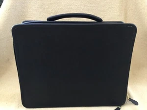 COACH PADDED COMPUTER CASE • No 879-0539 • BLACK • 13”W x 10”H x 3"D • Leather - Picture 1 of 10