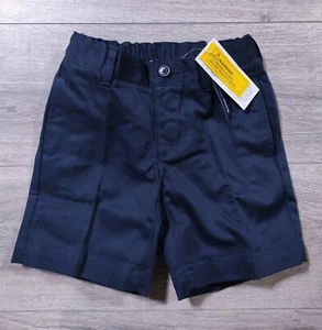 Lands End Shorts Boys Shorts Size 4 Blue Navy Adjustable School Uniform Bottoms - Picture 1 of 9