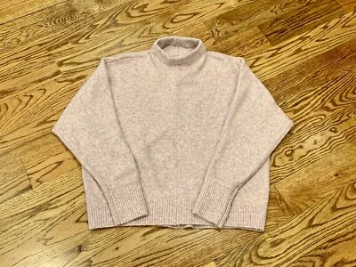 Ann Taylor Loft Mock Turtleneck Sweater Pink/Gray Size M SOFT! - Image 1 of 4