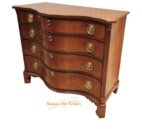 Hickory Chair Winterthur Country Estate Collection Tiger Maple Serpentine Chest Cover