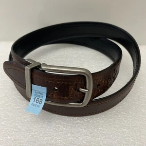 Columbia Reversible Brown Genuine Leather Casual Belt Men’s Size 48 / 52” Long - Picture 1 of 10