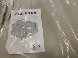 NEW IKEA KARLANDA Swivel Chair Armchair Cover Slipcover - Lindris Beige - Picture 1 of 3