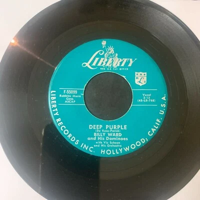 45 Billy Ward Deep Purple Do It Again  LIBERTY  VG+ - Image 1 of 2