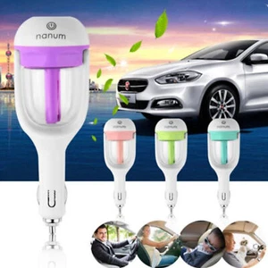 Mini Car Air Humidifier Diffuser Essential Oil Ultrasonic Aroma Mist Purifier - Picture 1 of 18