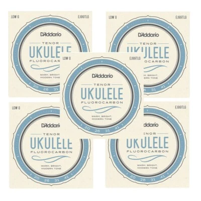 D'Addario Ukulele Strings Fluorcarbon 5 Sets EJ99TLG Uke Tenor Pro-Arte Low G - Image 1 of 4