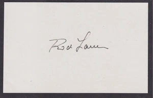 Rod Laver, Australian Tennis Player, Ranked #1 1964-70, 200 titles, signed card - Picture 1 of 1