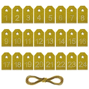 Holz Anhänger Adventskalender Zahlen Set 1 - 24 Kalender Weihnachten DIY Basteln - Bild 1 von 1