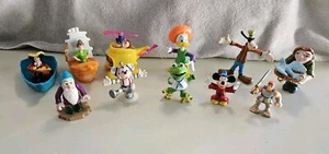 Disney Figs - Lot of 11 - Mickey/Donald/Pan/Hook/Kermit/Hercules/Goofy/Quasimodo - Picture 1 of 12