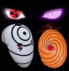 Naruto Obito Maschera Cosplay Luminosa Sharingan Rinnegan Uchiha - Imagen 1 de 11