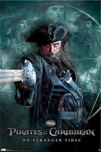 PIRATES OF THE CARIBBEAN ~ ON STRANGER TIDES BLACKBEARD 22x34 MOVIE POSTER - Picture 1 of 1