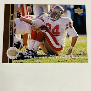 1996 Upper Deck NFL Football #280 Brent Jones - Picture 1 of 2