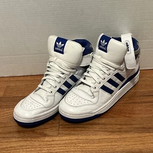 Size 12 - adidas Forum Mid Refined White Navy - Picture 1 of 6