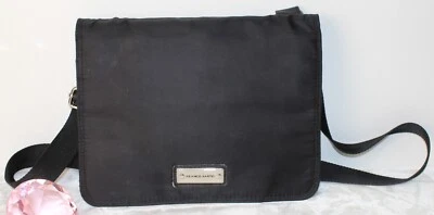 Franco Sarto Negro Nylon Multi Bolsillo Mensajero Bandolera Bolso de Hombro Cartera Foto 1 de 4