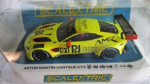 SCALEXTRIC 1/32 SCALE ASTON MARTIN VANTAGE PENNY HOMES RACING C4446T - Picture 1 of 3