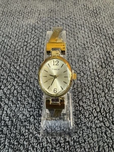 Timex Womens Quartz Watch, Analog Display Stainless Steel Strap Silver and Gold - Picture 1 of 6