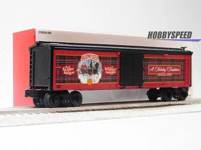 LIONEL BUDWEISER HOLIDAY STEIN REEFER O GAUGE refrigerator freight 2228050 NEW - Image 1 of 4