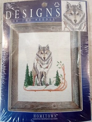 WOLF LOUP Counted Cross Stitch Kit 5211 8"x10" Hometown Designs Needle Leisure - Image 1 of 4