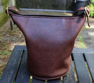 Coach Vintage - Feed Sac Duffle 9085 in Mahagoni, Bucket Bag USA - 80er LESEN - Bild 1 von 15