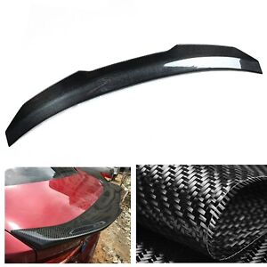 For Ford Fusion Mondeo 2013-2020 PSM Style Real Carbon Fiber Rear Spoiler Lip 1X