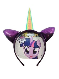Diadema My Little Pony Crepúsculo Brillo Cuerno Unicornio Banda Alicia Flecos Cabello - Imagen 1 de 5